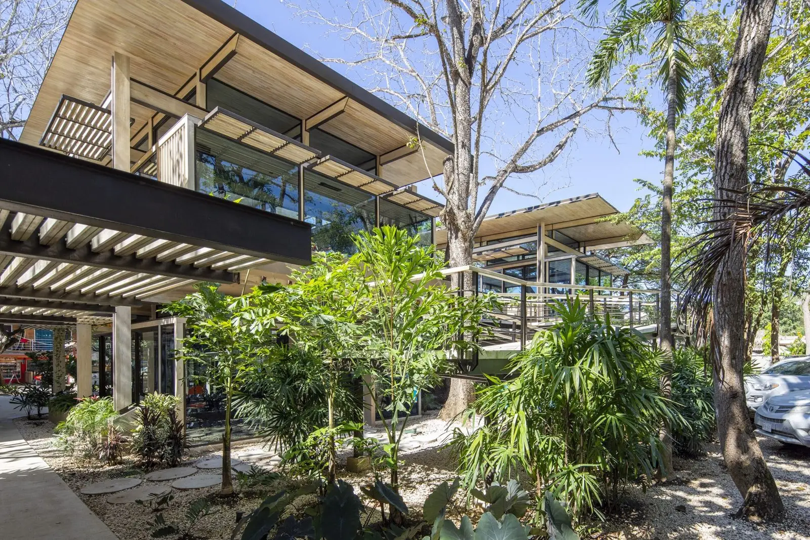 The Gilded Iguana activity center tucked into the Guiones trees (photo courtesy of the venue)
